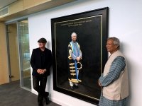 Yunus Portrait Unveiled at Glasgow Yunus Portrait Unveiled at Glasgow