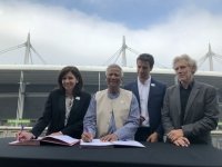 Yunus Signs Agreement with Mayor of Paris to Create Inclusive Olympic and Paralympic Games in 2024 Yunus Signs Agreement with Mayor of Paris to Create Inclusive Olympic and Paralympic Games in 2024